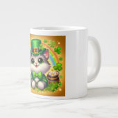 Niedliche Katze/Kätzchen Jumbo-Tasse (Vorderseite Rechts)