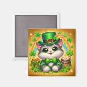 Niedliche Katze/Kätzchen Magnet (Vorderseite/Rückseite)