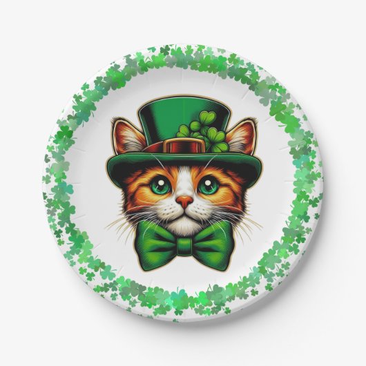 Niedliche Katze/Kätzchen Pappteller (Vorderseite)