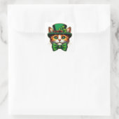 Niedliche Katze/Kätzchen Quadratischer Aufkleber (Tasche)
