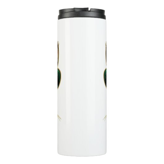 Niedliche Katze/Kätzchen Thermosbecher (Rückseite)