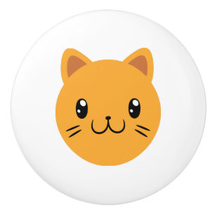 Niedliche Katze Keramikknauf