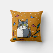Niedliche Katze Kissen (Vorderseite)
