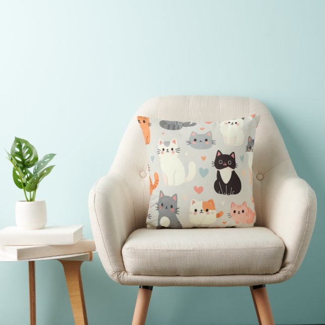 niedliche Katze Kissen (Stuhl )