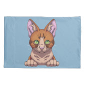 Niedliche Katze Kissenbezug (Rückseite)