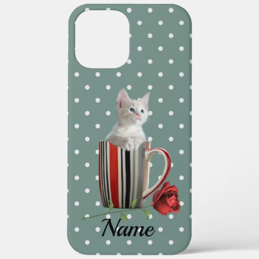 Niedliche Katze Kitten Pet Liebhaber Geschenk Case-Mate iPhone Hülle (Rückseite)
