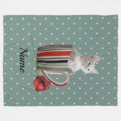 Niedliche Katze Kitten Pet Liebhaber Geschenk Fleecedecke (Vorderseite (Horizontal))