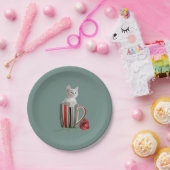 Niedliche Katze Kitten Pet Liebhaber Geschenk Pappteller (Party)