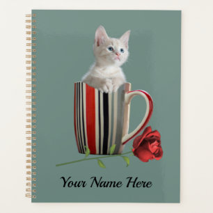 Niedliche Katze Kitten Pet Liebhaber Geschenk Planer