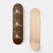 Niedliche Katze - Kitty Cat - Internationaler Tag Skateboard (Vorderseite)