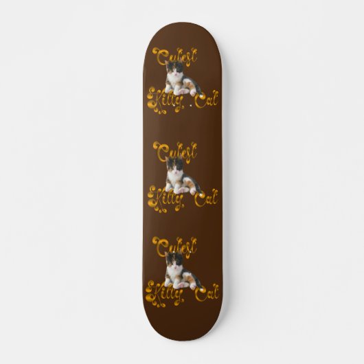 Niedliche Katze - Kitty Cat - Internationaler Tag Skateboard (Vorne)