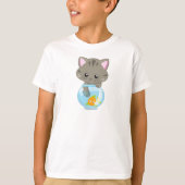 Niedliche Katze, kleine Katze, Kitty, Kitten, Fisc T-Shirt (Vorderseite)