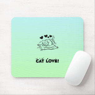 Niedliche Katze, kleine Katze, Kitty, Kitten, Herz Mousepad