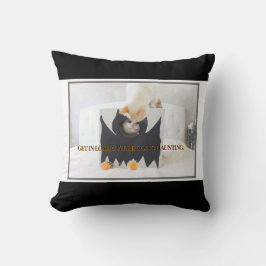 Niedliche Katze "Komm in Loser, wir werden hauntin Kissen