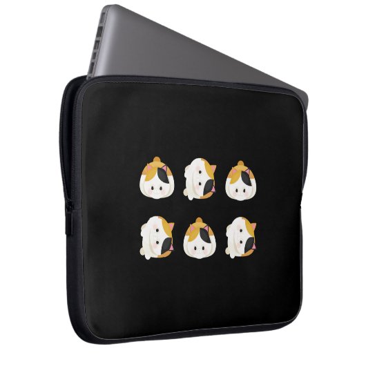 Niedliche Katze Laptopschutzhülle (Vorne Rechts)