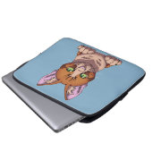 Niedliche Katze Laptopschutzhülle (Vorne Knopf)