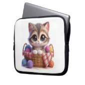 Niedliche Katze Laptopschutzhülle (Vorderseite Links)