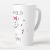 Niedliche Katze Latte Tasse (Rechte Ecke)