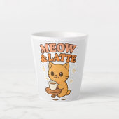 Niedliche Katze Latte Tasse, kleiner Kaffee Cup Milchtasse (Vorderseite)