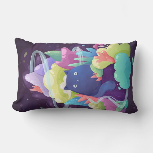 Niedliche Katze Lendenkissen (Vorderseite)