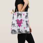 Niedliche Katze: Liebe als Illustration. Tasche (Von Nahem)