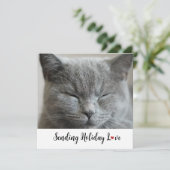 Niedliche Katze Liebe für Ferien (Stehend Vorderseite)