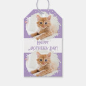 Niedliche Katze Liebe Personalisiertes Foto Muster Geschenkanhänger (Vorderseite)