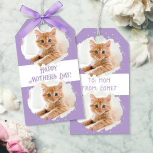 Niedliche Katze Liebe Personalisiertes Foto Muster Geschenkanhänger