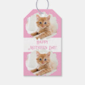 Niedliche Katze Liebe Personalisiertes Foto Muster Geschenkanhänger (Vorderseite)