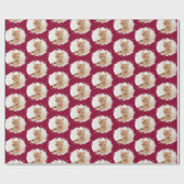 Niedliche Katze Liebe Personalisiertes Foto Muster Geschenkpapier (Flach)