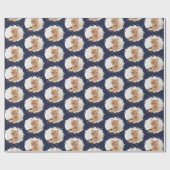 Niedliche Katze Liebe Personalisiertes Foto Muster Geschenkpapier (Flach)