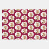 Niedliche Katze Liebe Personalisiertes Foto Muster Geschenkpapier Set (Vorderseite 2)