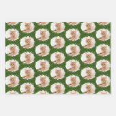 Niedliche Katze Liebe Personalisiertes Foto Muster Geschenkpapier Set (Vorderseite)