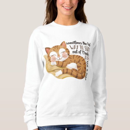 Niedliche Katze Lover Animal für gemütlich Sweatshirt (Vorderseite)