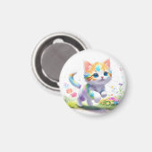 Niedliche Katze Magnet (Vorderseite/Rückseite)