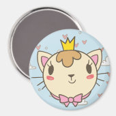 Niedliche Katze Magnet (Vorderseite/Rückseite)