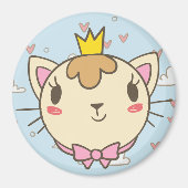 Niedliche Katze Magnet (Vorne)