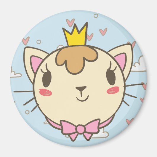 Niedliche Katze Magnet (Vorne)