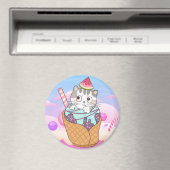 Niedliche Katze Magnet (In Situ (Geschirrspüler))