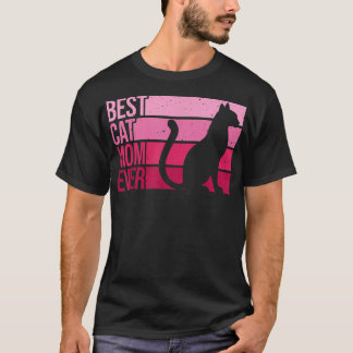Niedliche Katze Mama Art der weiblichen Katze Tier T-Shirt