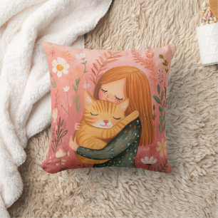 Niedliche Katze Mama Kissen - Gemütliches Cat Love