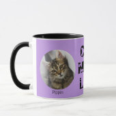 Niedliche Katze Mama Leben Custom Haustier Foto Mu Tasse (Links)