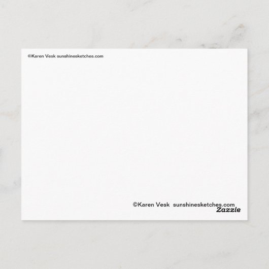 Niedliche Katze, Maus, Leuchtturm, Schiff, Strandp Postkarte (Rückseite)