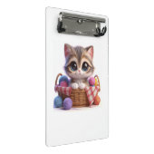 Niedliche Katze Mini-Zwischenablage Mini Klemmbrett (Schrägansicht)