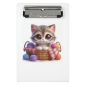 Niedliche Katze Mini-Zwischenablage Mini Klemmbrett (Vorderseite)