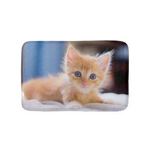 Niedliche Katze mit blauen Augen Badematte