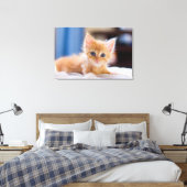 Niedliche Katze mit blauen Augen Leinwanddruck (Insitu (Schlafzimmer))