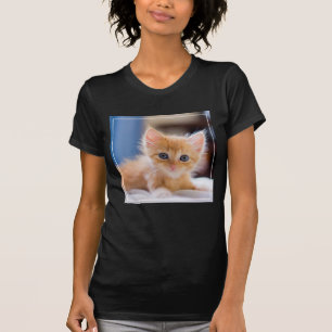 Niedliche Katze mit blauen Augen T-Shirt