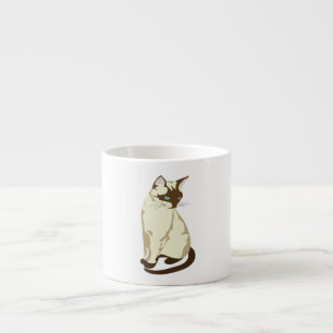 NIEDLICHE KATZE MIT BLUE AUGEN ESPRESSOTASSE