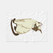 NIEDLICHE KATZE MIT BLUE AUGEN FLEECEDECKE (Vorderseite (Horizontal))